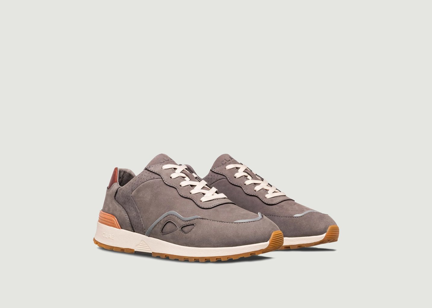 L'exception Sneakers Hayden Nubuck Marron Glacé Clae