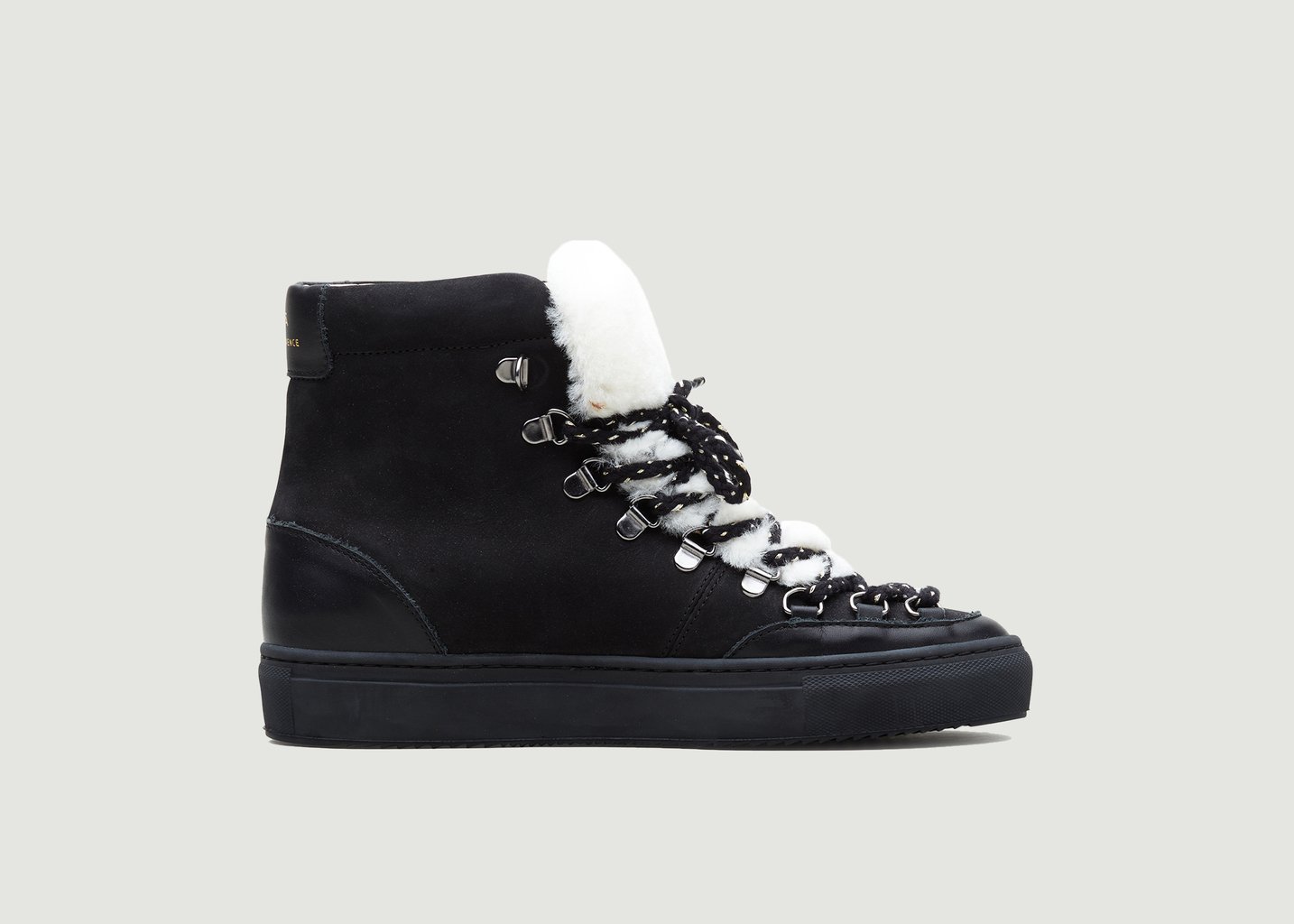 l'exception Sneakers montantes en nubuck et simili fourrure ZSP2.MT Noir Zespa
