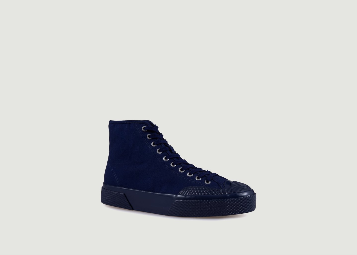 L'exception Sneakers Montantes En Toile Moleskin 2433 W Bleu Marine Superga