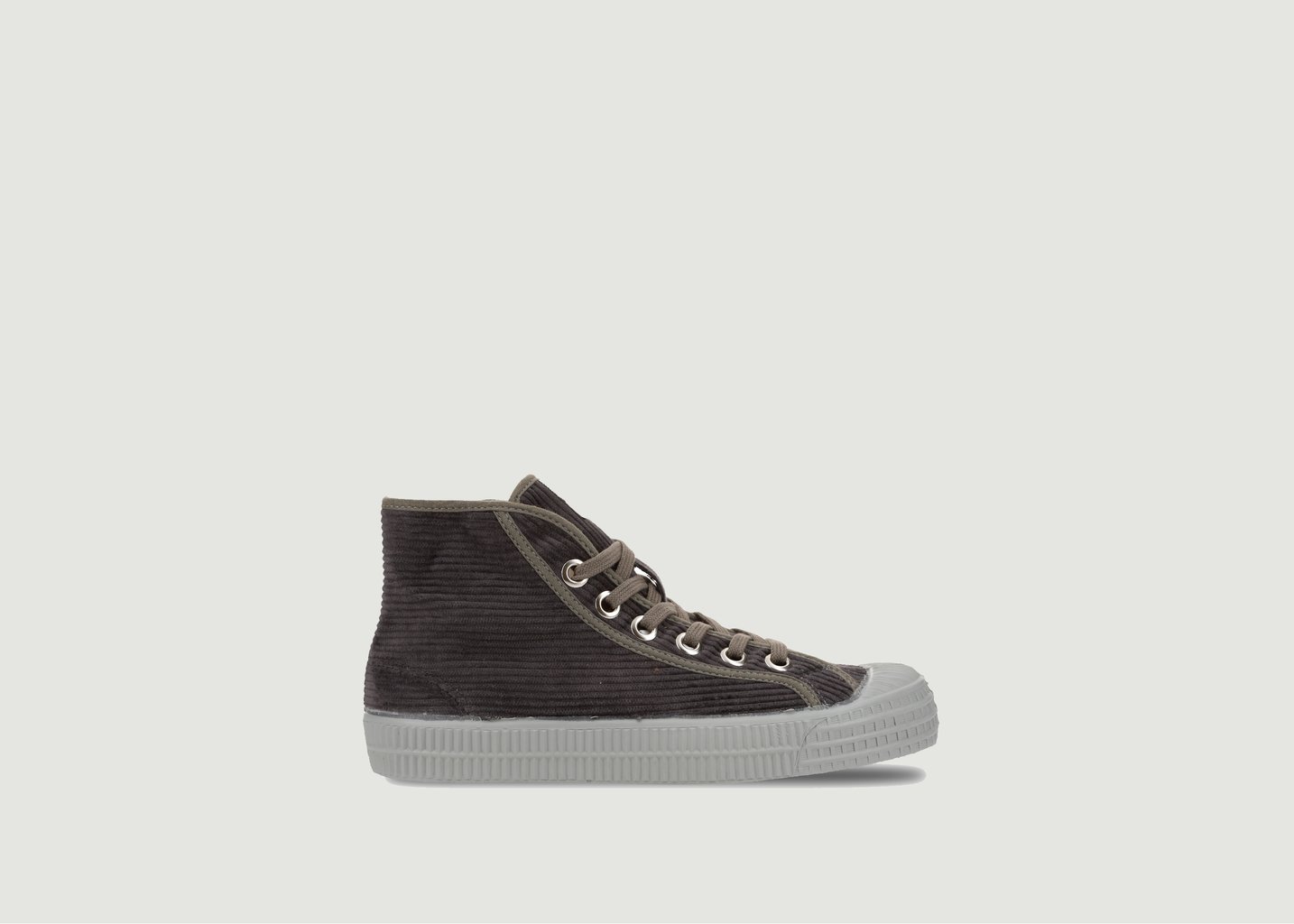 l'exception Sneakers montantes en velours côtelé Star Dribble Gris Novesta