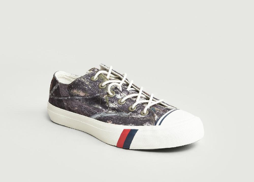l'exception Sneakers Royal Lo True Timber Vert Foncé PRO Keds