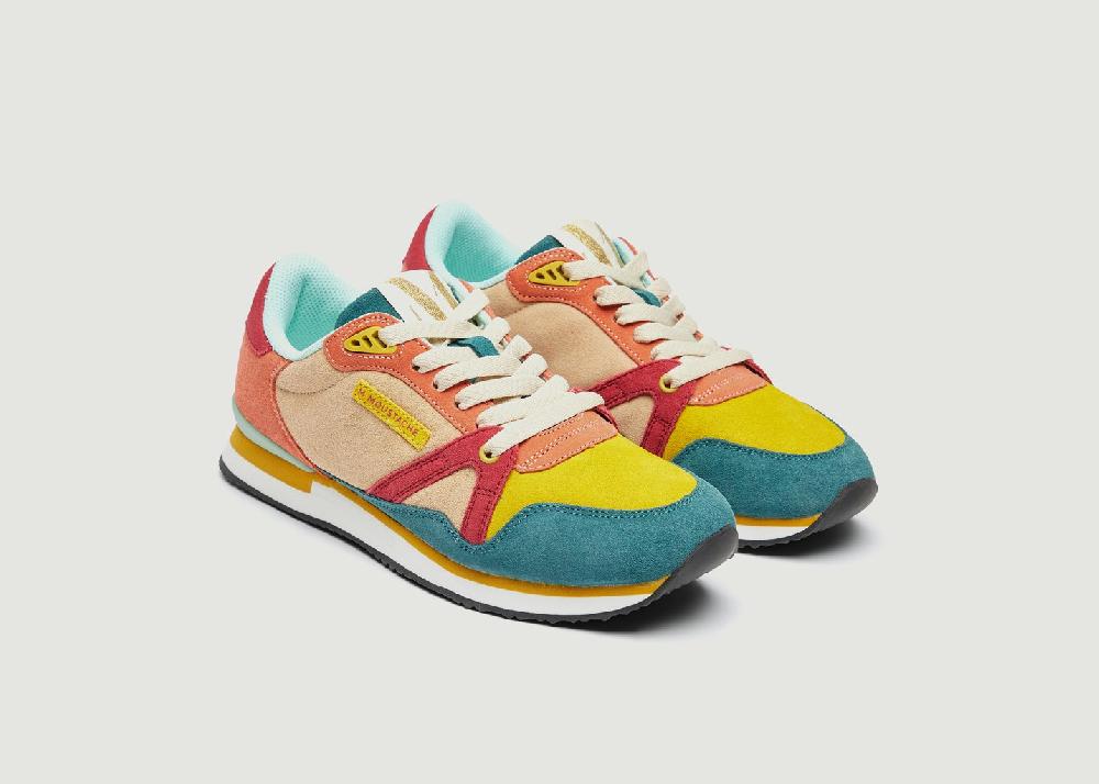 L'exception Sneakers Running Andrée Multicolore Odaje Ex M.Moustache