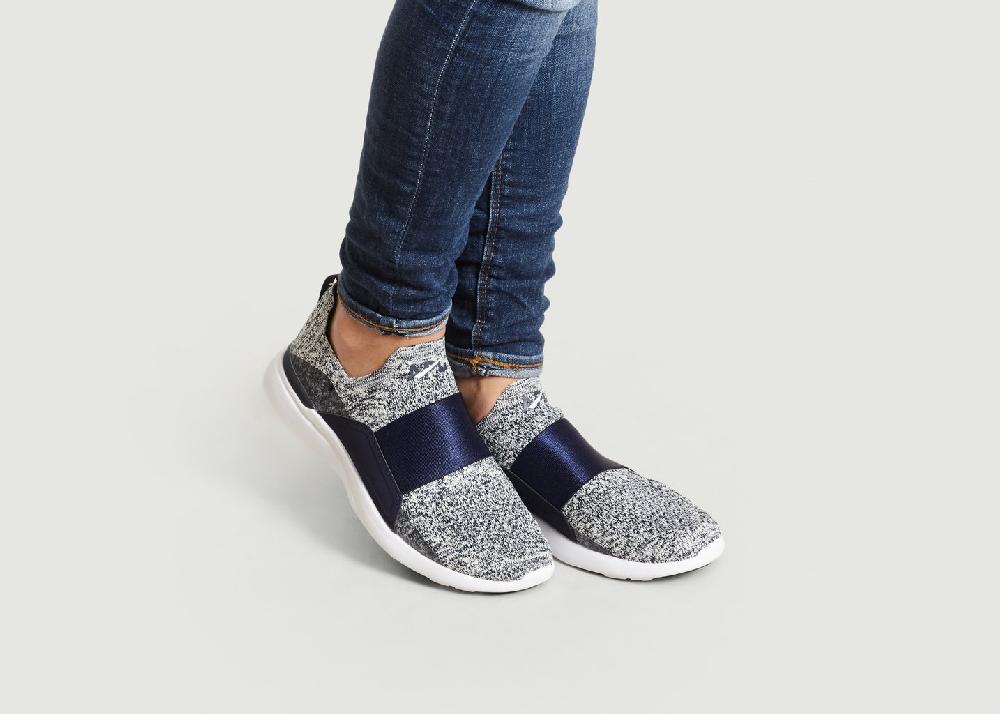 L'exception Sneakers Slip On Tech Loom Bliss Bleu Marine Athletic Propulsion Labs