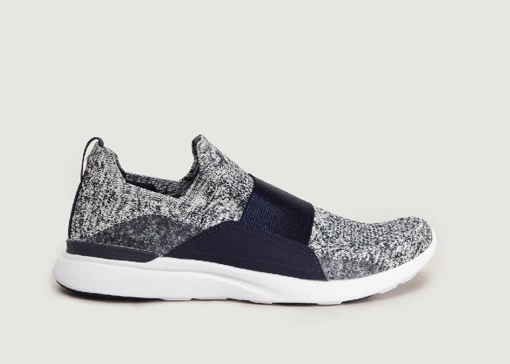 L'exception Sneakers Slip On Tech Loom Bliss Bleu Marine Athletic Propulsion Labs