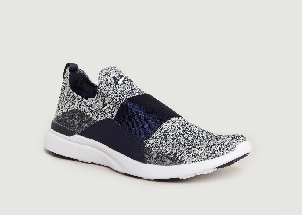 l'exception Sneakers Slip On Tech Loom Bliss Bleu Marine Athletic Propulsion Labs
