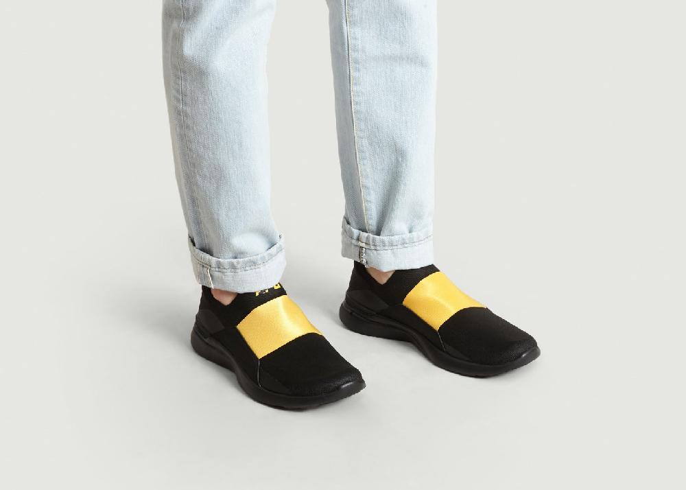 L'exception Sneakers Slip On Tech Loom Bliss Noir Athletic Propulsion Labs