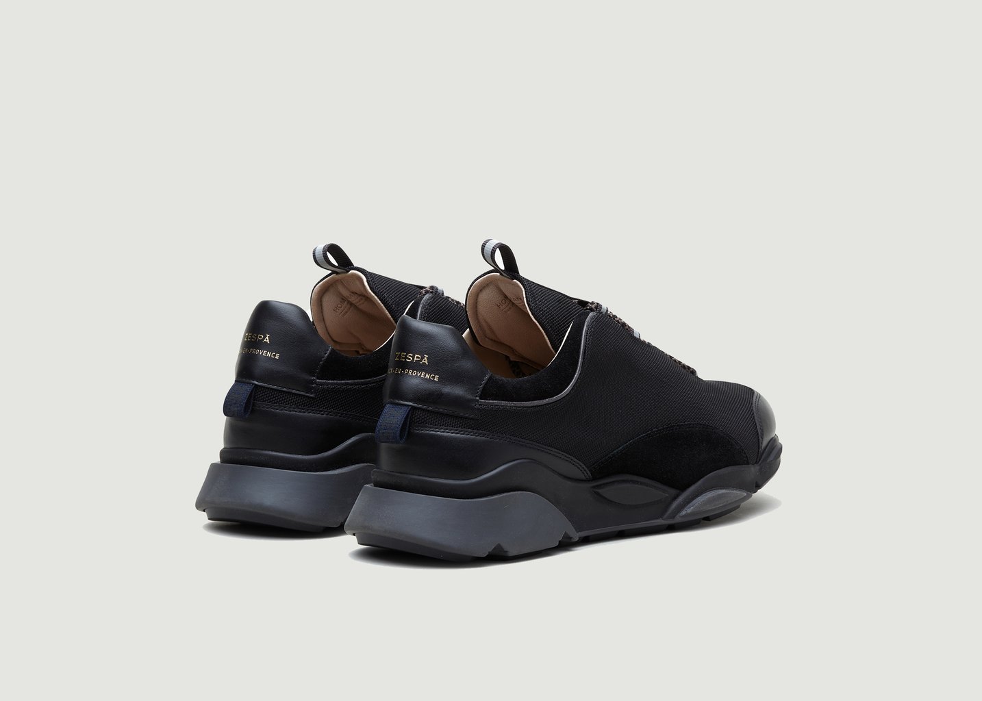 L'exception Sneakers Textile Et Cuir Chunky ZSP7.L Noir Zespa