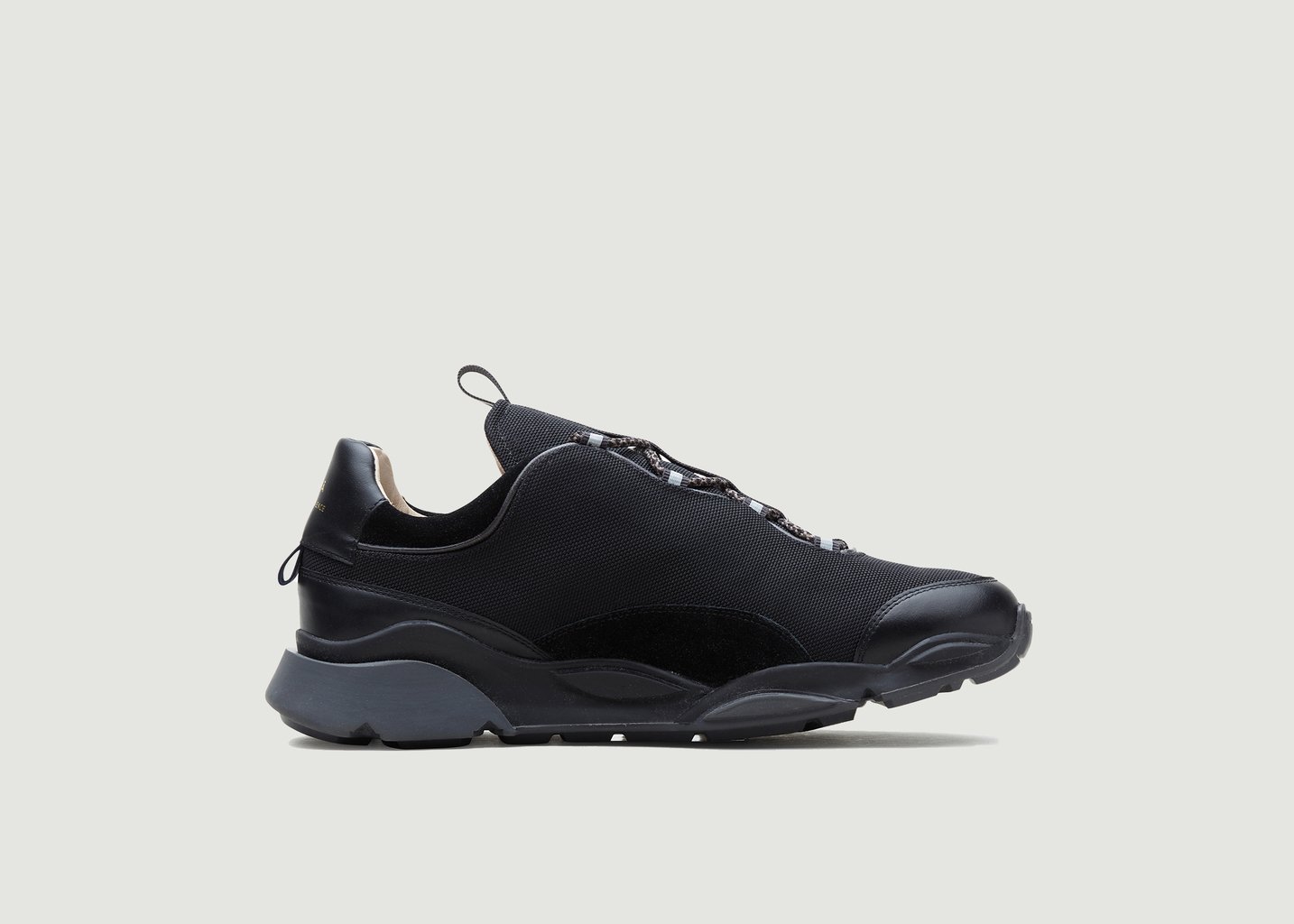 l'exception Sneakers textile et cuir chunky ZSP7.L Noir Zespa