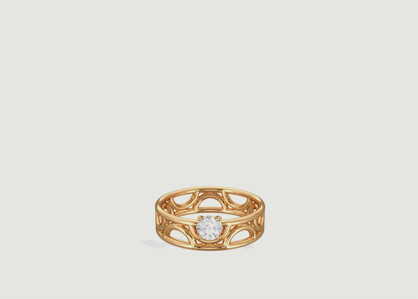 l'exception Solitaire Amour Perpétuel 0.25ct Or Loyal.e Paris