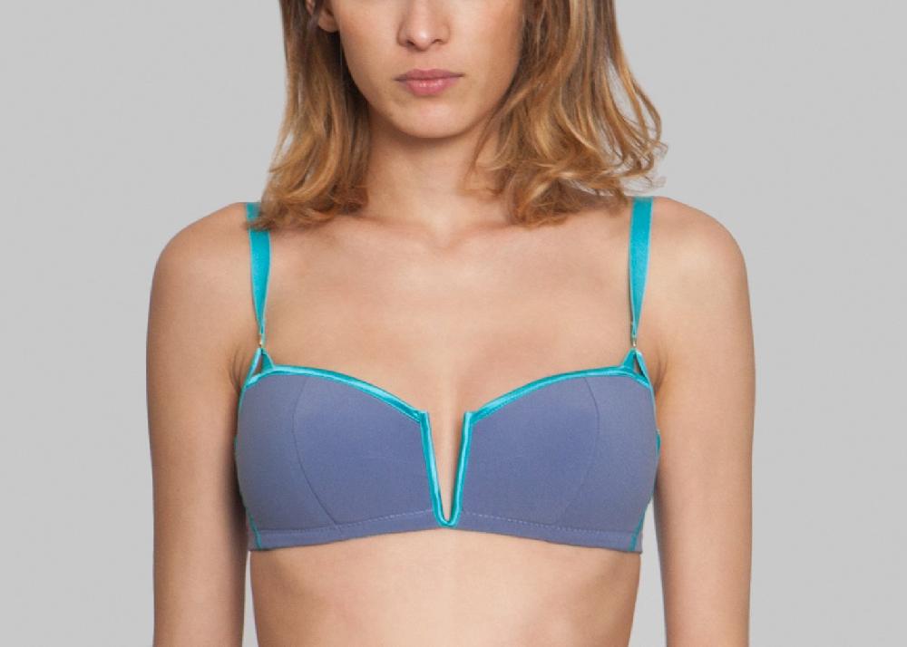 l'exception Soutien Gorge Bandeau Souple Bisou Lavande Atelier Modesti