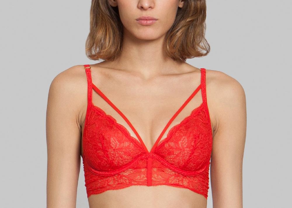 l'exception Soutien Gorge Bustier Hommage Rouge Atelier Modesti