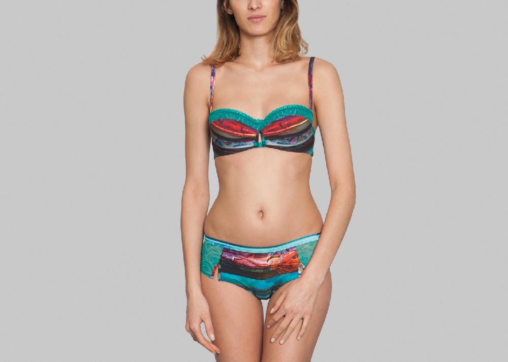 L'exception Soutien Gorge Corbeille Mousse Mahala Turquoise Atelier Modesti