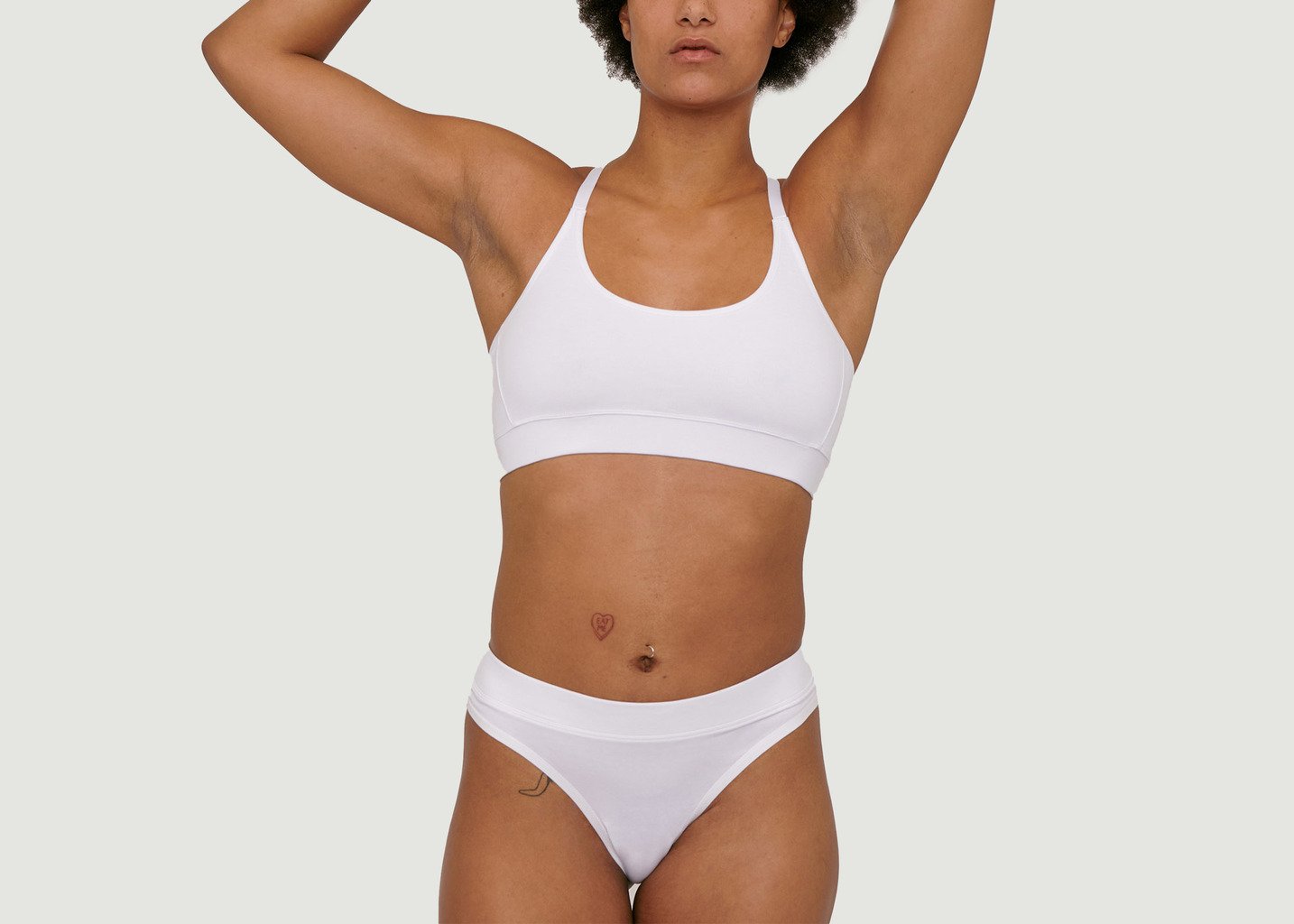 L'exception Soutien Gorge Coton Organique Blanc Organic Basics