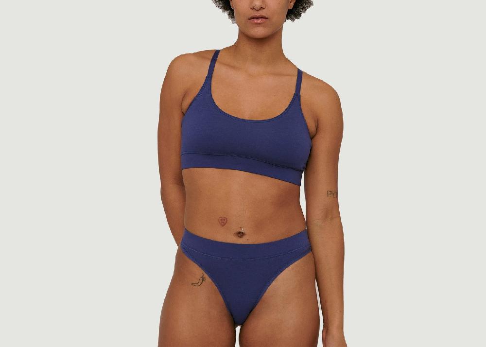 L'exception Soutien Gorge Coton Organique Cobalt Organic Basics
