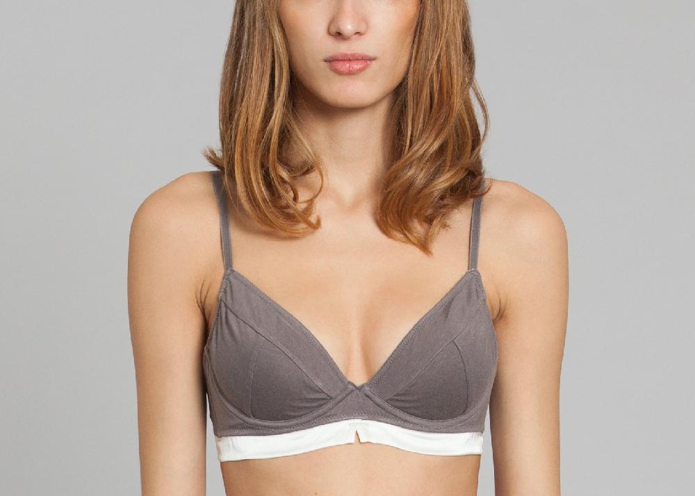 l'exception Soutien Gorge Pigeonnant Psyché Gris Coryphée