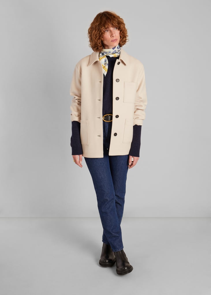 L'exception Sur Veste Laine Vierge Fabriquée En France Ecru L'Exception Paris