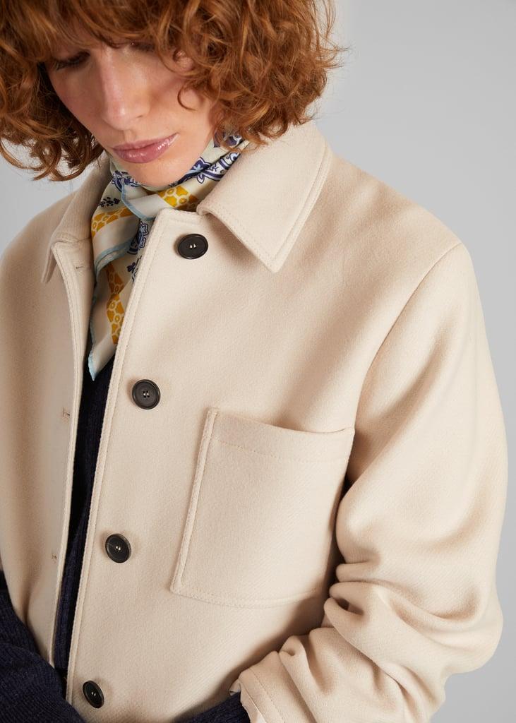 L'exception Sur Veste Laine Vierge Fabriquée En France Ecru L'Exception Paris