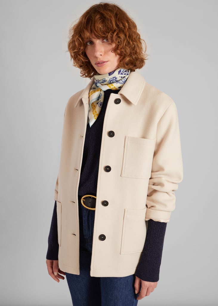 l'exception Sur veste laine vierge fabriquée en France Ecru L'Exception Paris