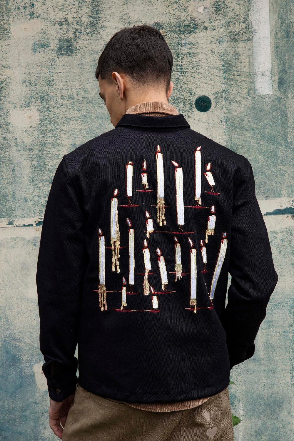 L'exception Surchemise Broderie Bougie Noir Misericordia