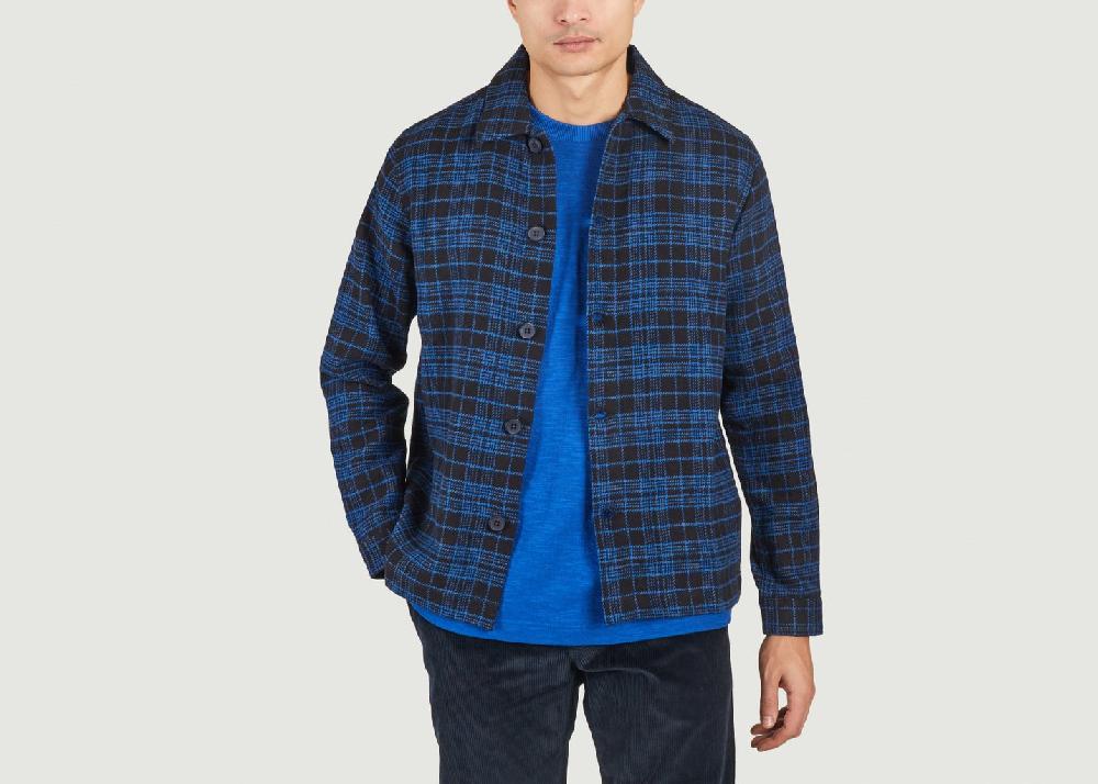 l'exception Surchemise classique Noir Knowledge Cotton Apparel
