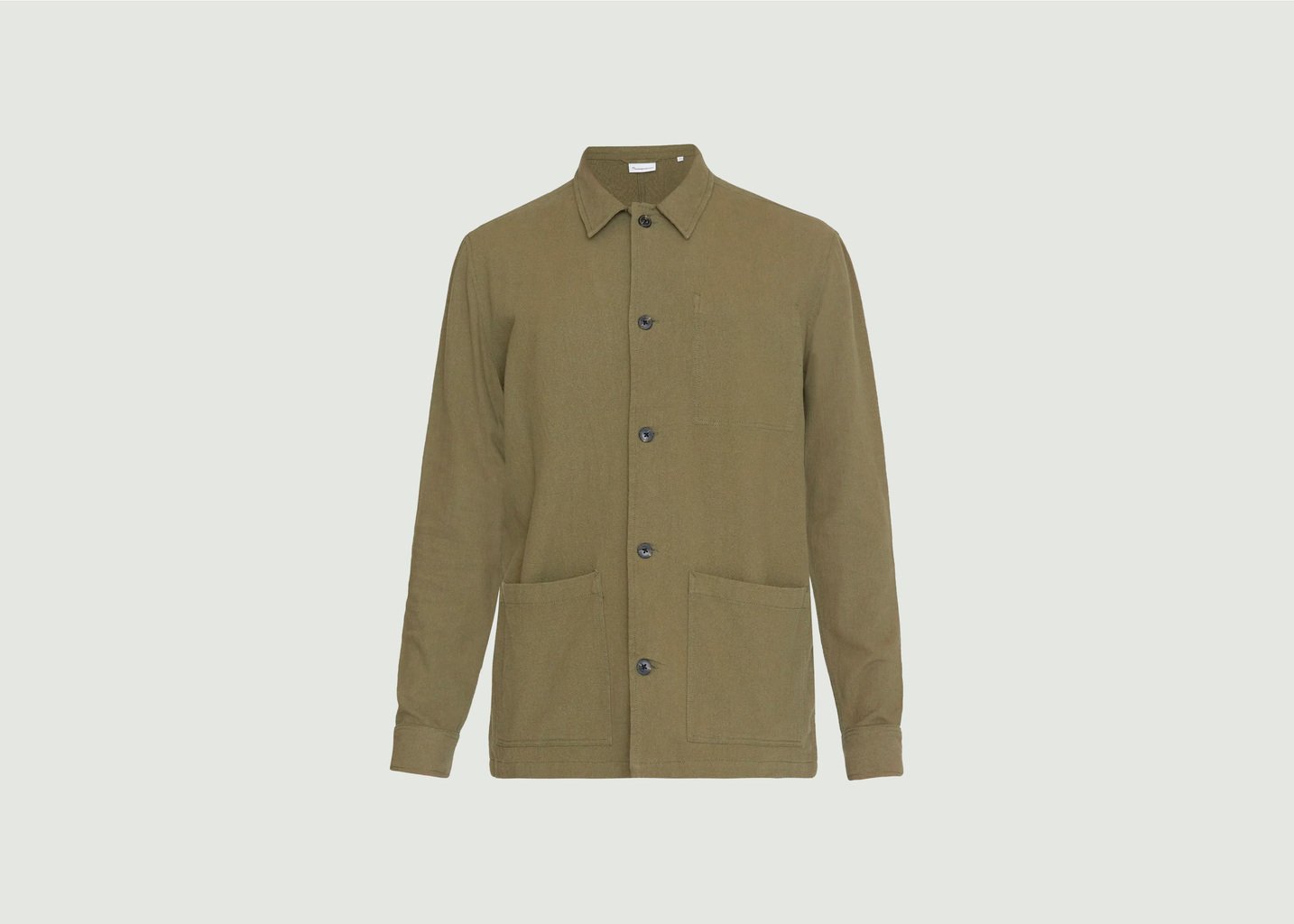 l'exception Surchemise en coton crushed Olive Knowledge Cotton Apparel