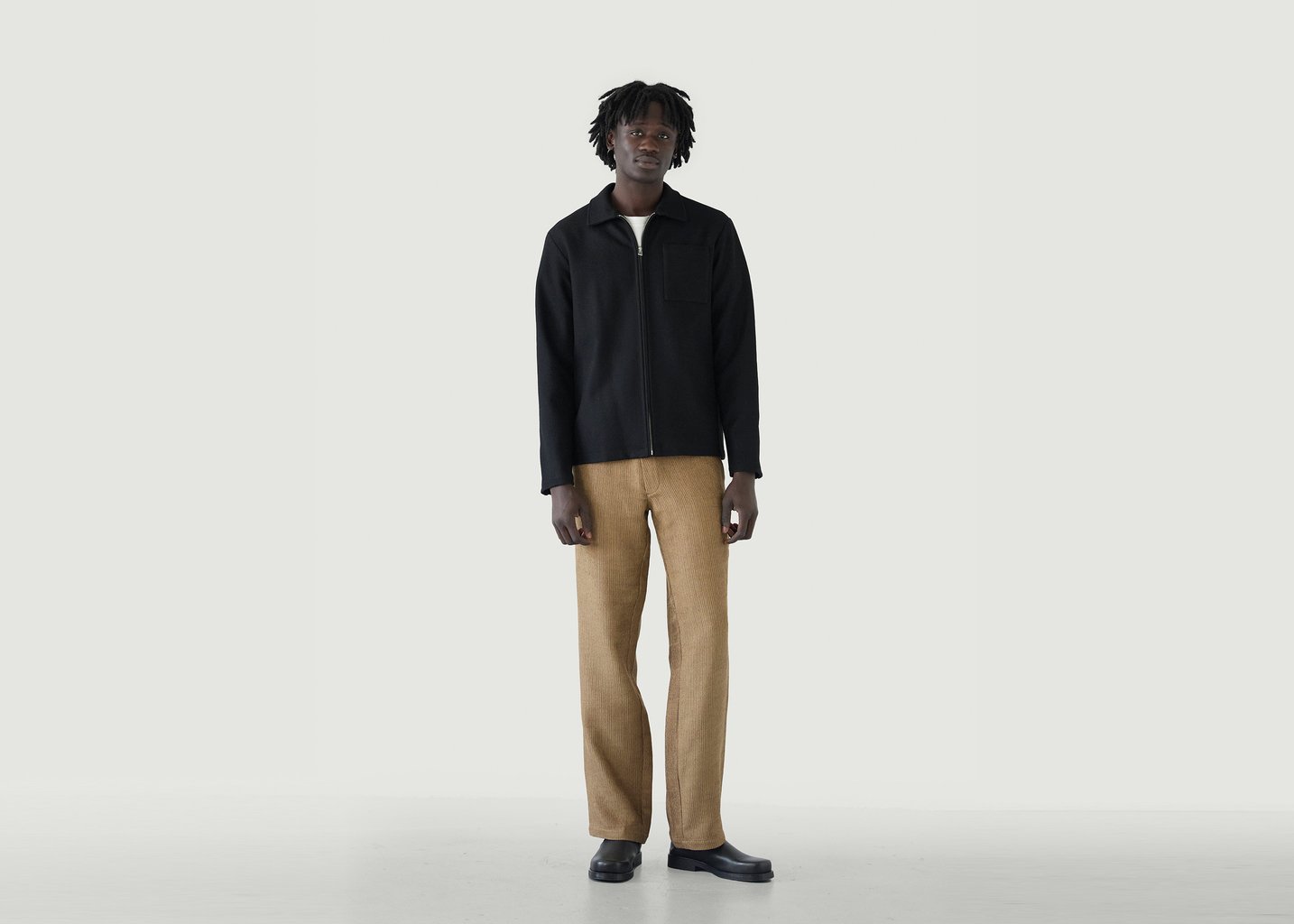 L'exception Surchemise En Laine Borgarey Noir Walkers Appeal