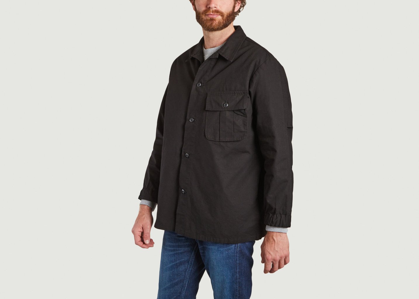 L'exception Surchemise F.W.U En Coton Noir Japan Blue Jeans