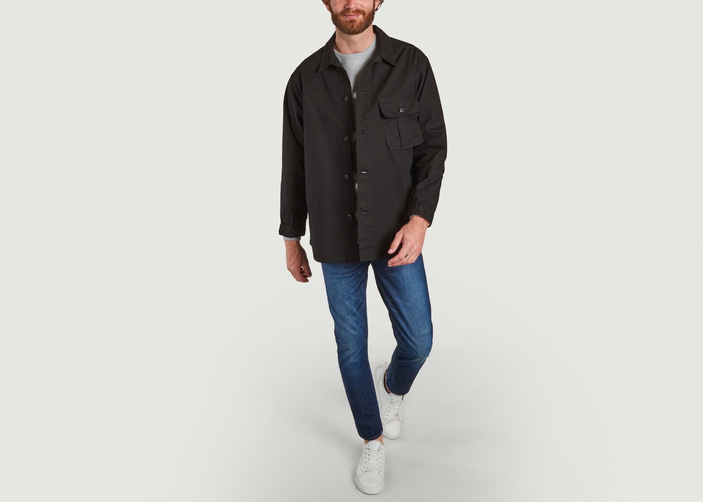L'exception Surchemise F.W.U En Coton Noir Japan Blue Jeans