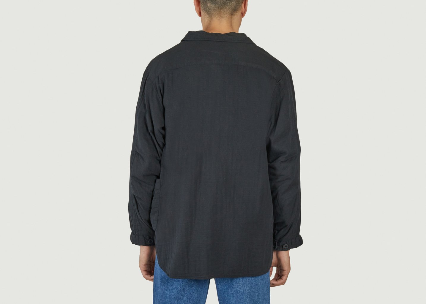 L'exception Surchemise Loose En Coton FDU Noir Japan Blue Jeans