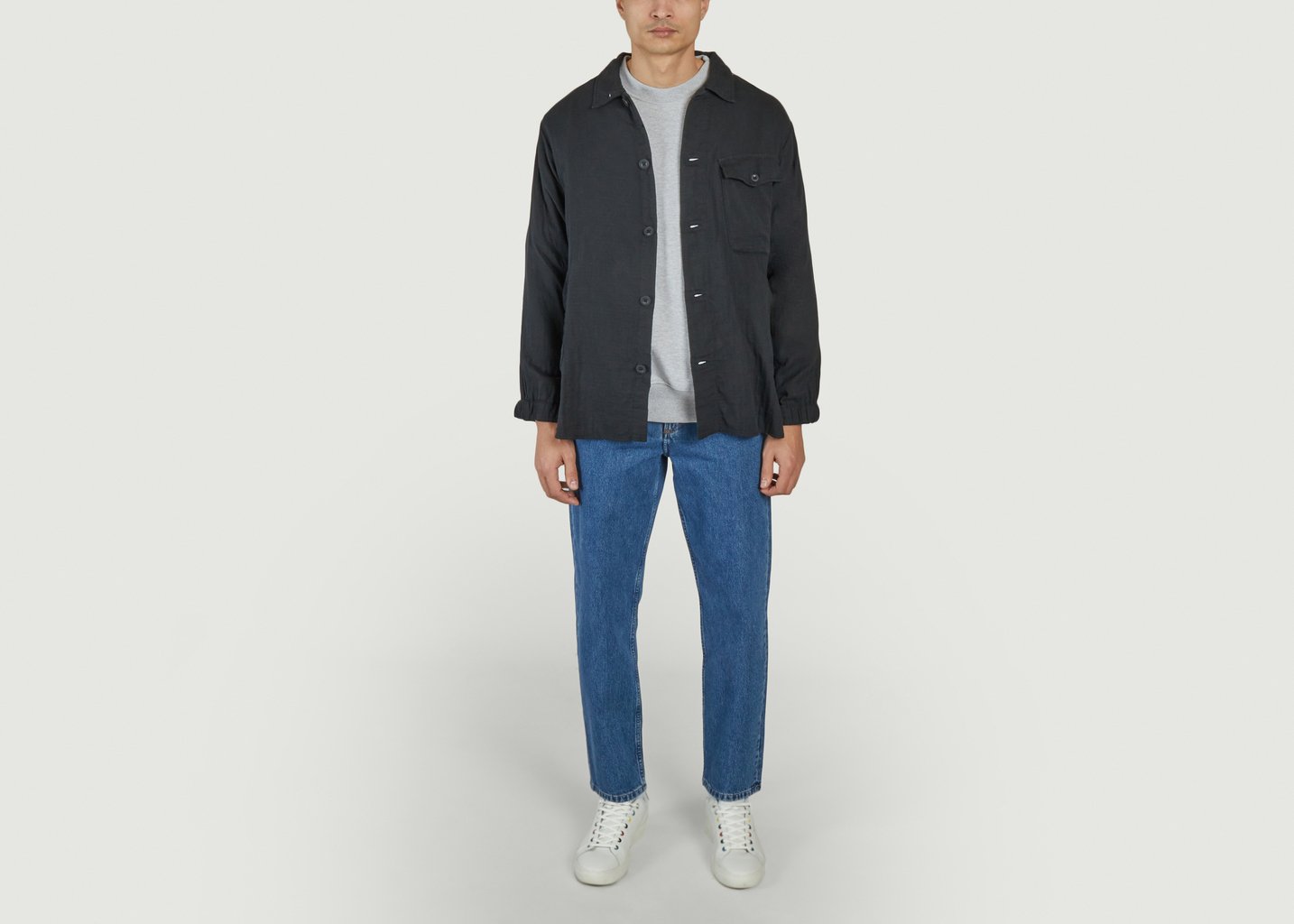 L'exception Surchemise Loose En Coton FDU Noir Japan Blue Jeans