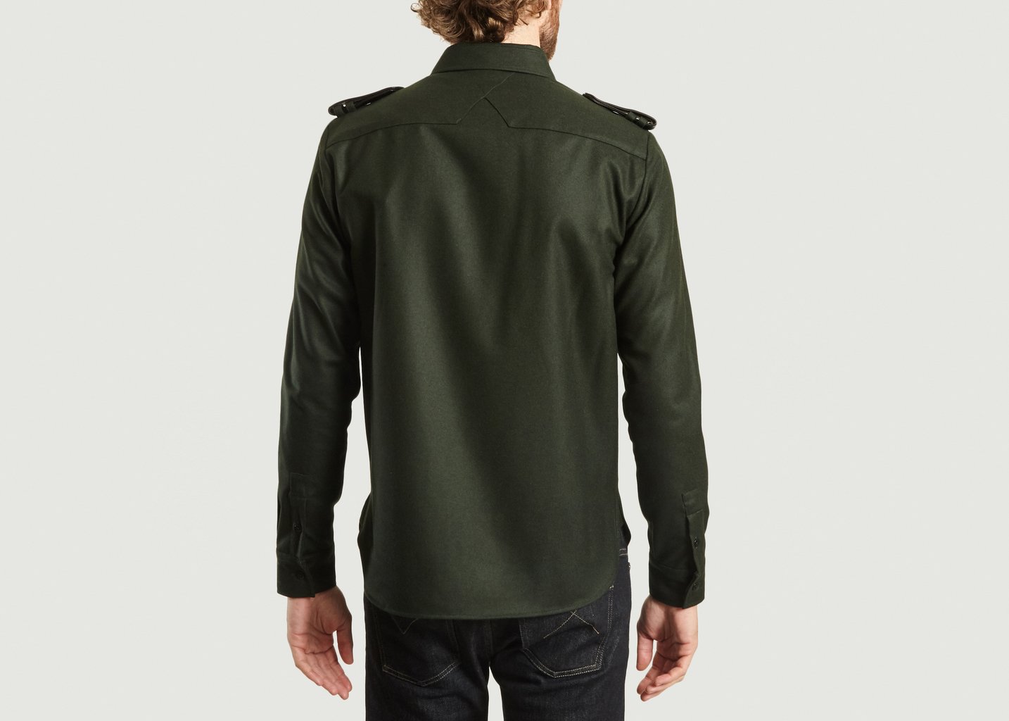 L'exception Surchemise Militaire Vert Foncé M.X Maxime Simoëns