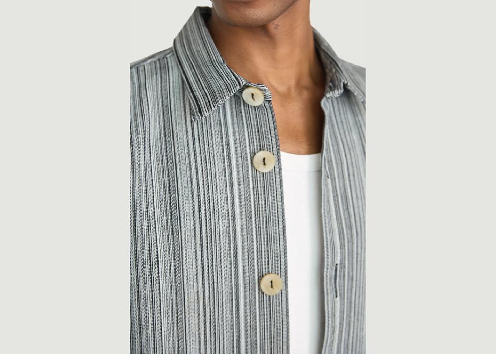 L'exception Surchemise Oak En Coton à Rayures Blanc Walkers Appeal