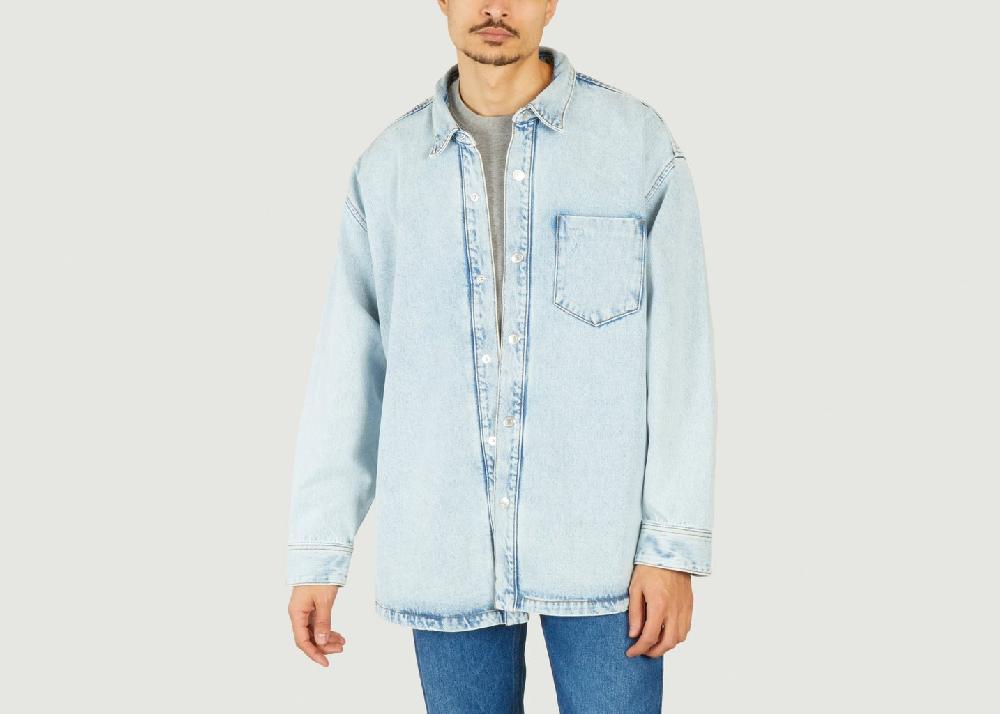 L'exception Surchemise Oversize Ami De Coeur Bleu Clair AMI Paris