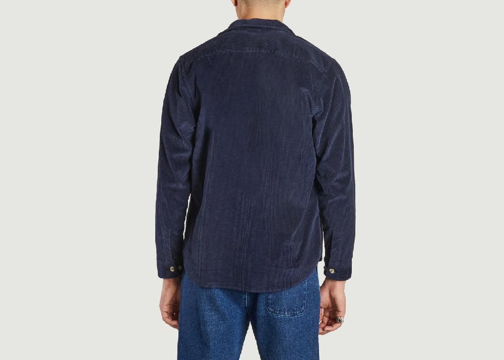 L'exception SURCHEMISE TWILL Bleu Marine Cuisse De Grenouille