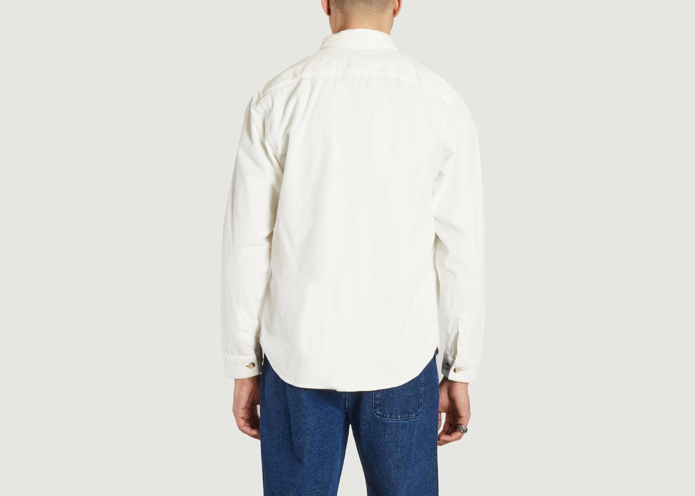 L'exception SURCHEMISE TWILL Ecru Cuisse De Grenouille