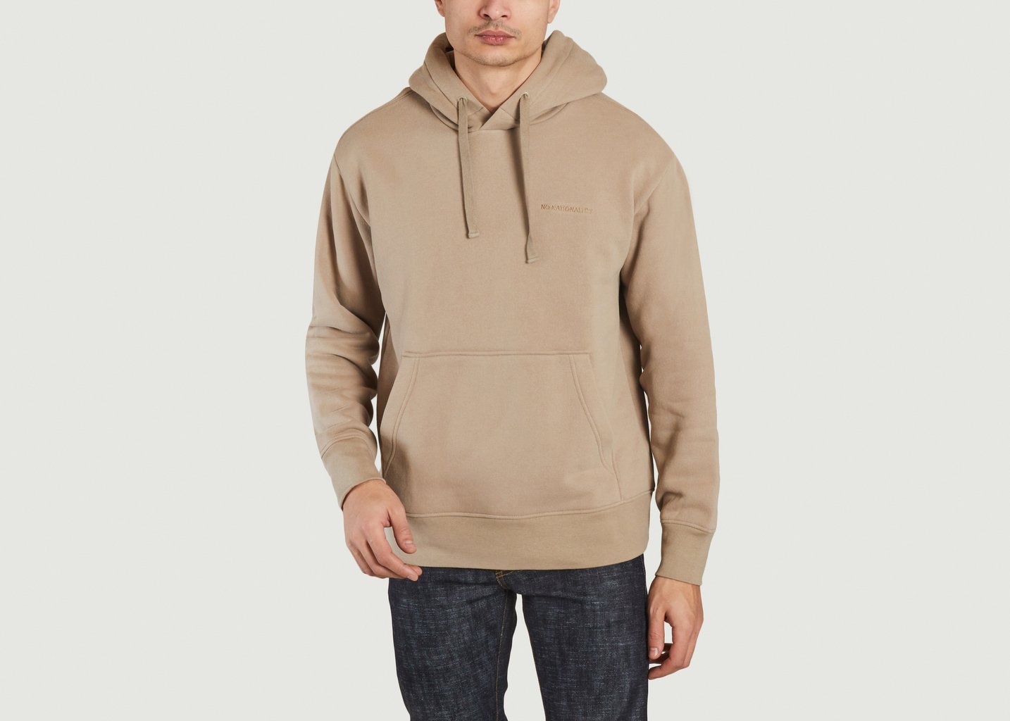 l'exception Sweat à capuche Briggs 3503 Beige No Nationality 07