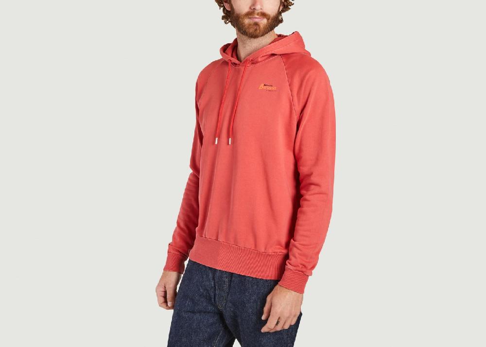 L'exception Sweat à Capuche Marcien Rouge Cuisse De Grenouille
