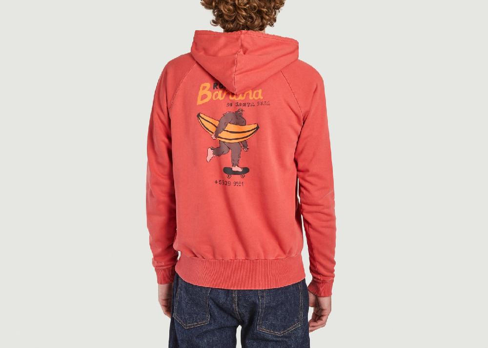 L'exception Sweat à Capuche Marcien Rouge Cuisse De Grenouille