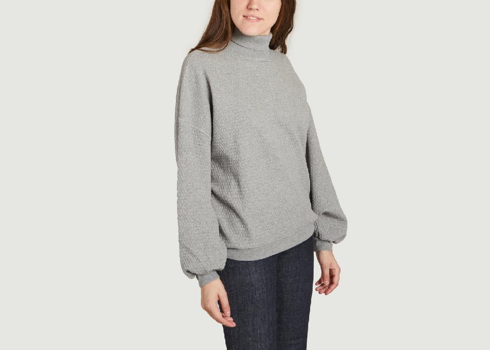 L'exception Sweat Col Montant Ellan Gris American Vintage
