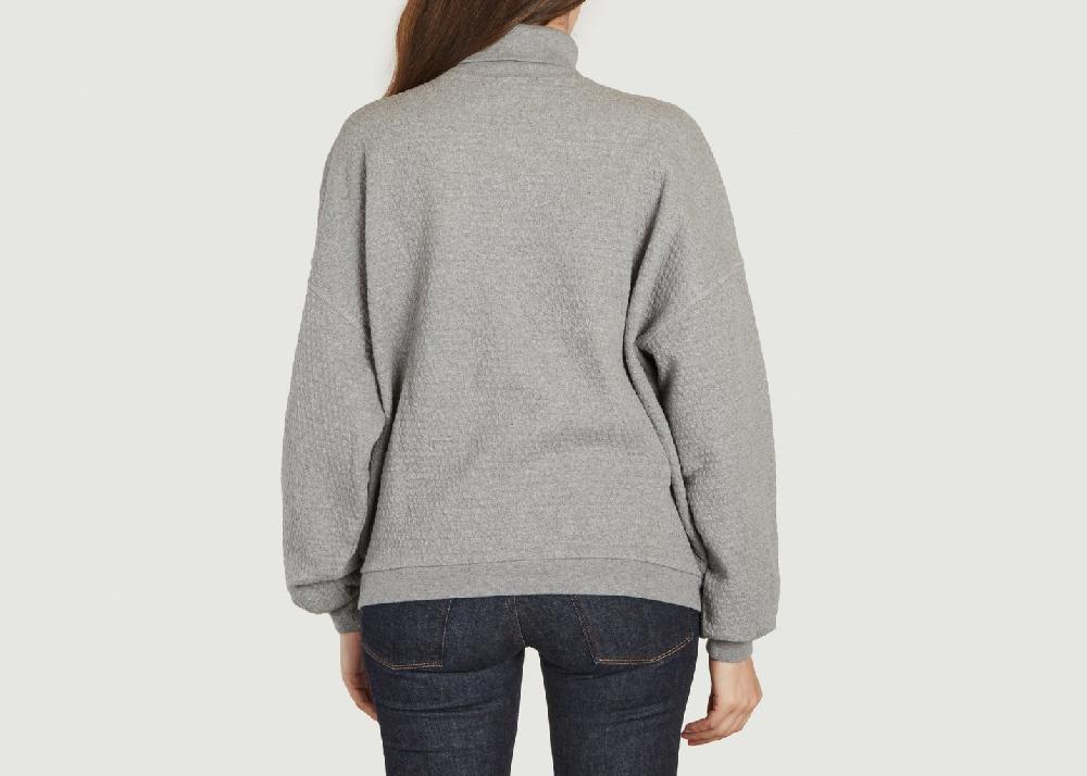 L'exception Sweat Col Montant Ellan Gris American Vintage
