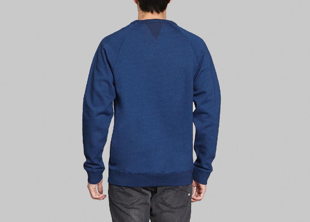 L'exception Sweat Crewneck Neruda Bleu Marine Loreak Mendian