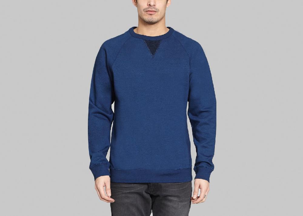 l'exception Sweat Crewneck Neruda Bleu Marine Loreak Mendian