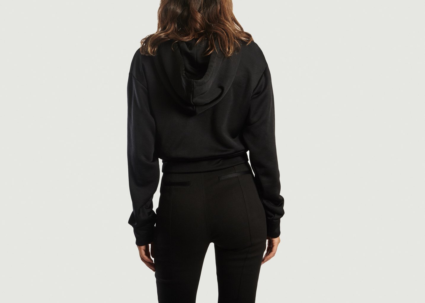 L'exception Sweat Cropped Noeud Noir T By Alexander Wang