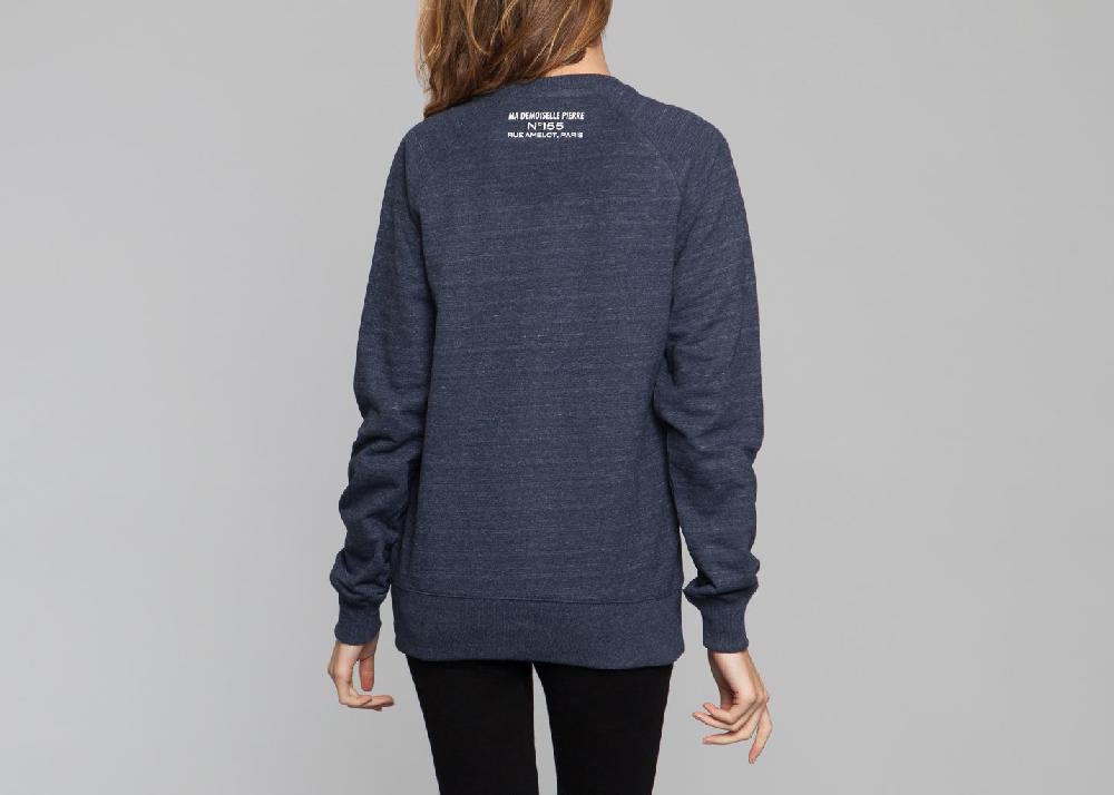 L'exception Sweat Demoiselle Bleu Marine Ma Demoiselle Pierre