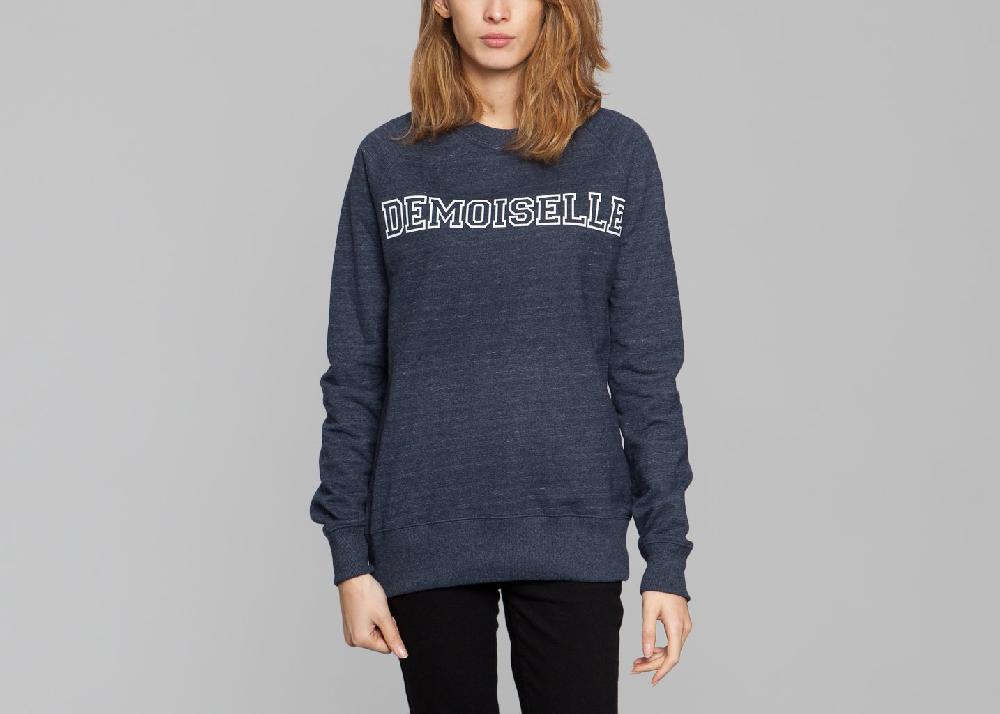 l'exception Sweat Demoiselle Bleu Marine Ma Demoiselle Pierre