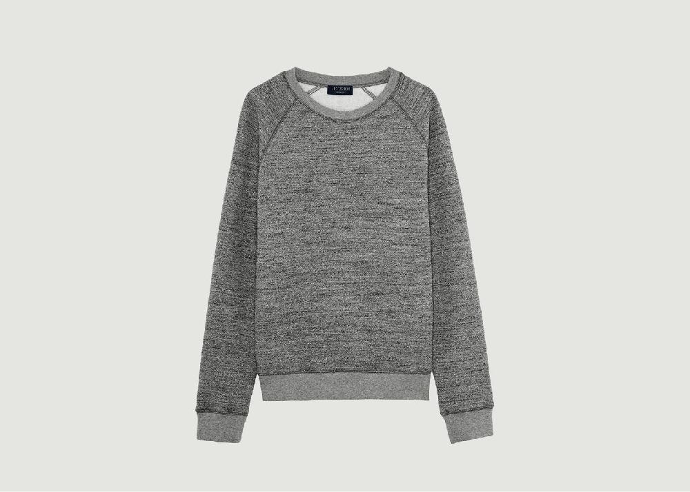 l'exception Sweat en coton recyclé japonais Anthracite L'Exception Paris
