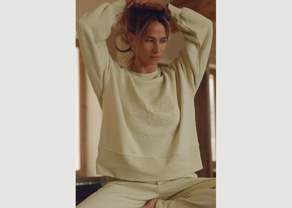 l'exception Sweat Marlène Rougier x Nénés Ecru Ecru Nénés Paris