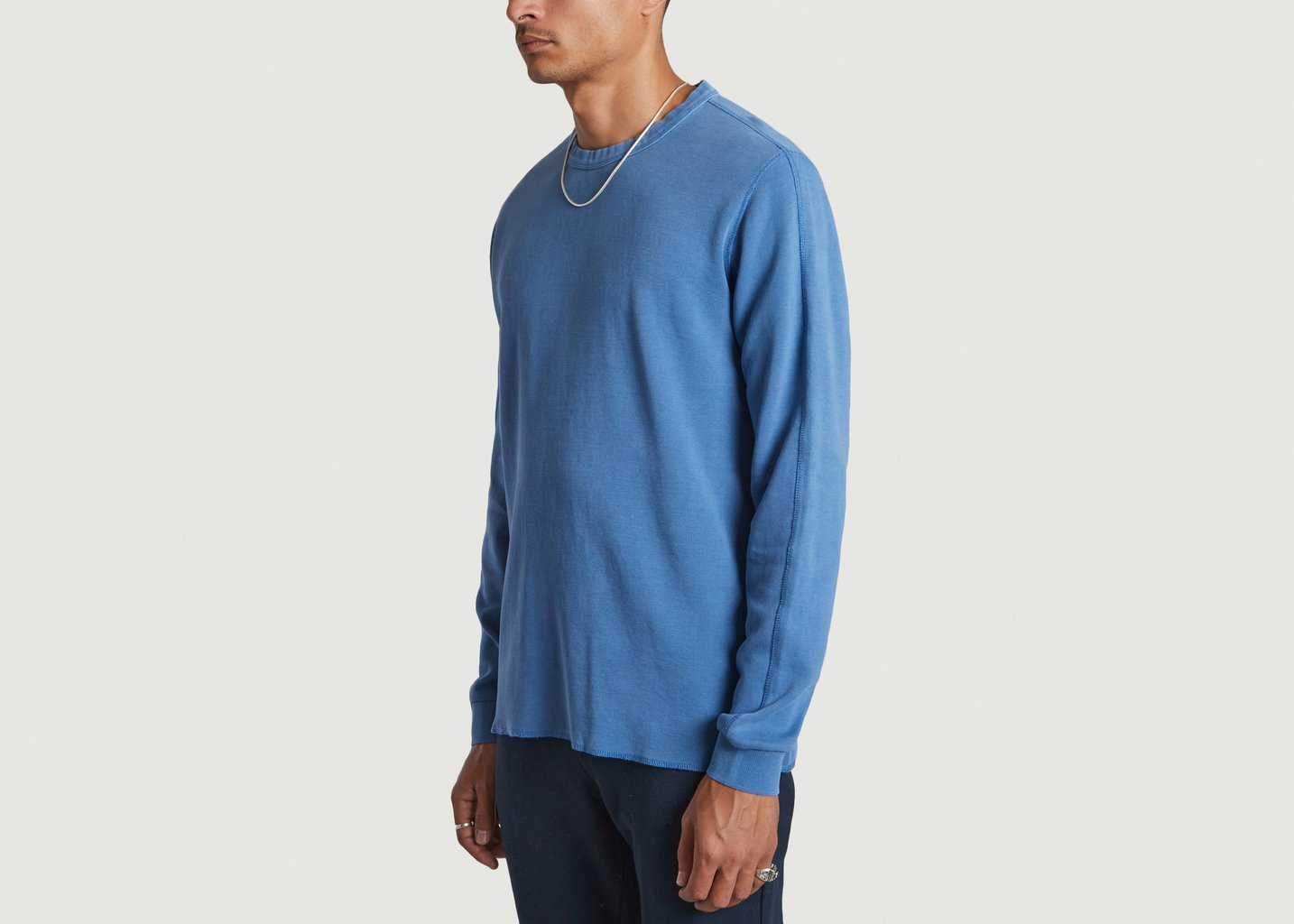 L'exception Sweat Nuance By Nature Bleu Clair Knowledge Cotton Apparel