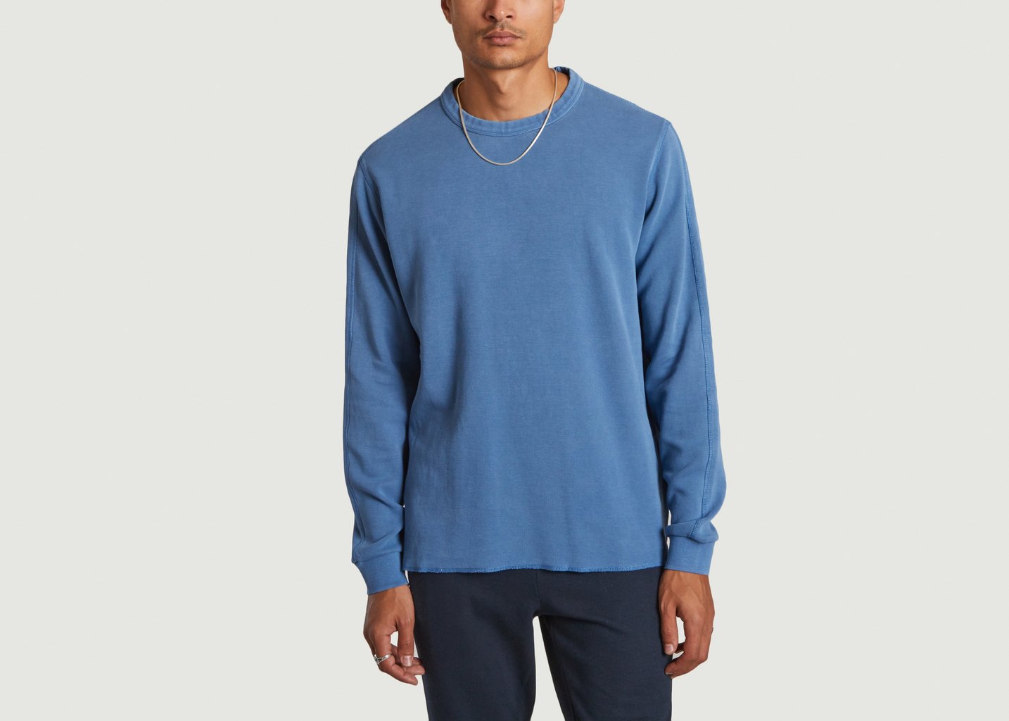 l'exception Sweat Nuance by Nature Bleu Clair Knowledge Cotton Apparel