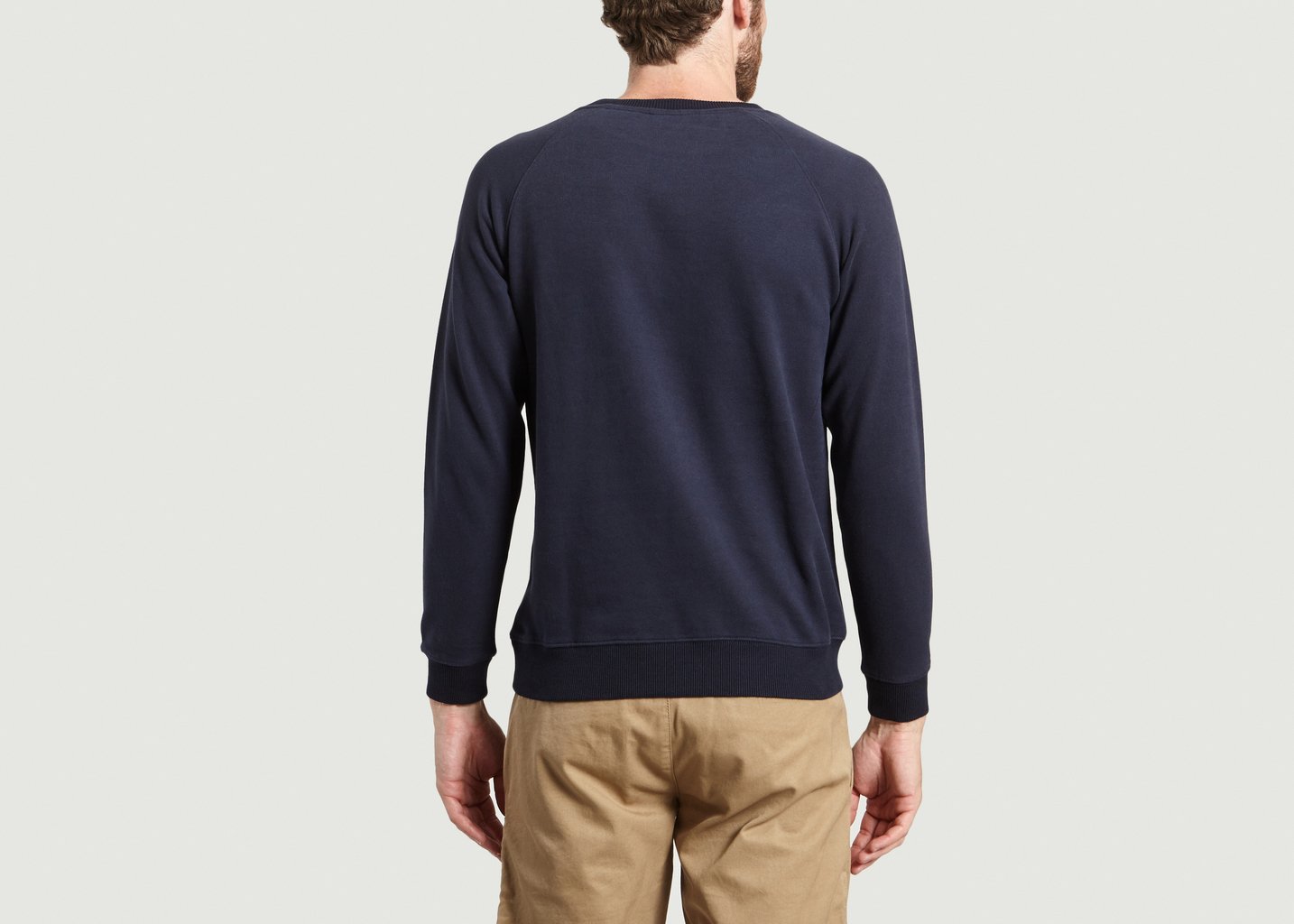 L'exception Sweat Owl Bleu Marine Knowledge Cotton Apparel